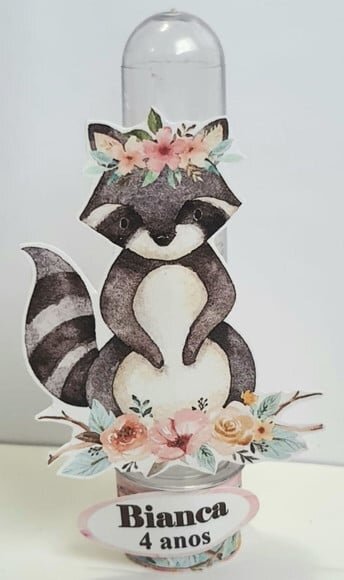 Tubete Lembrancinha para Festa Infantil Bosque Encantado