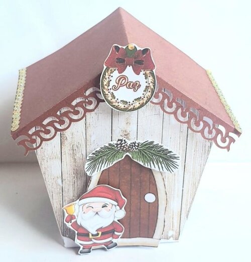 Caixa Casinha do Papai Noel
