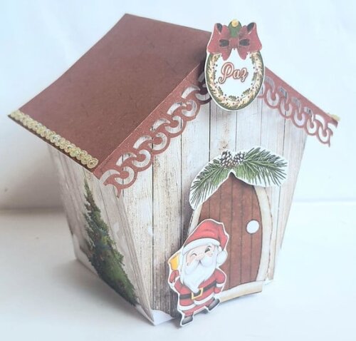 Caixa Casinha do Papai Noel