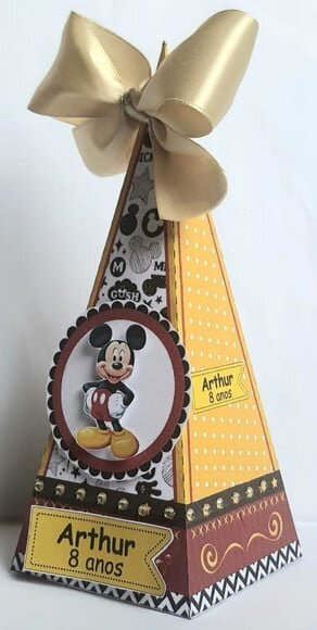 Caixa Cone/pirâmide Mickey