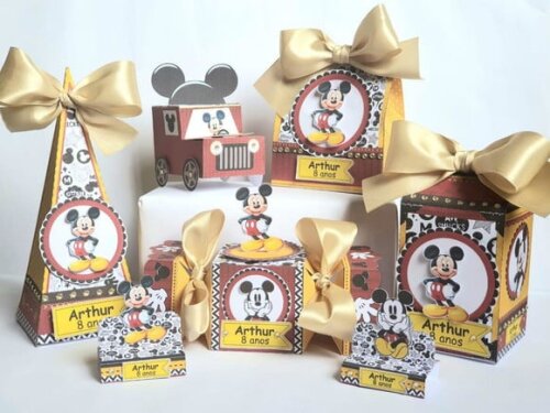 Kit de 50 Lembrancinhas para Festa Mickey