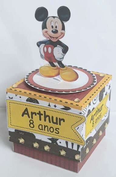 Caixa Cubo Mickey