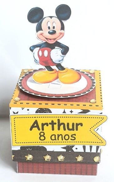 Caixa Cubo Mickey