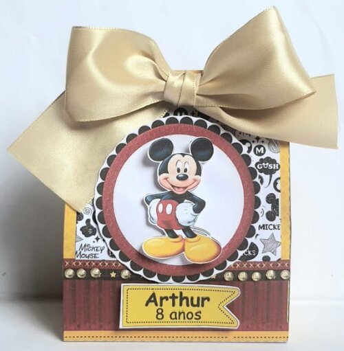 Caixa Sacolinha Mickey
