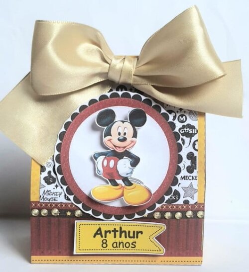 Caixa Sacolinha Mickey