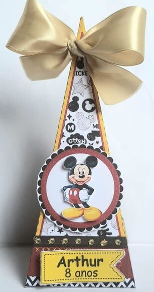 Caixa Cone/pirâmide Mickey
