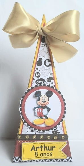 Caixa Cone/pirâmide Mickey