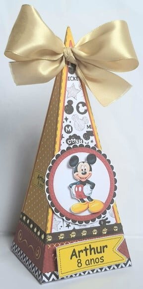 Caixa Cone/pirâmide Mickey