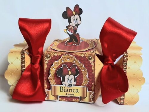 Caixa Bala Minie Vermelha