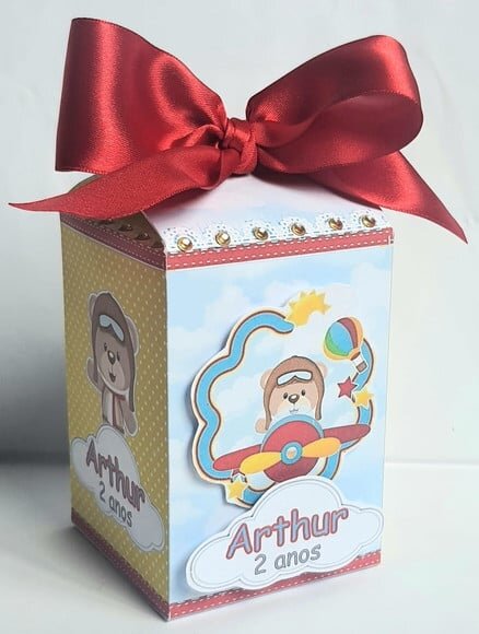 Caixa Milk Urso Aviador