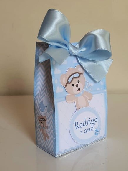 Caixa Sacolinha Urso Baloeiro