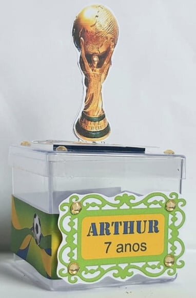 Caixa Acrílica Personalizada Seleção Brasileira