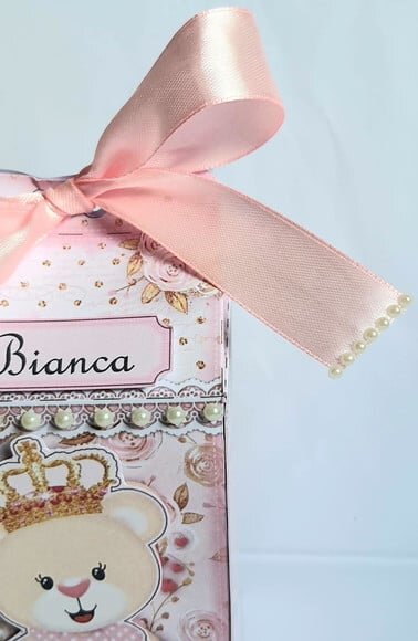 Caixa Milk Ursa Princesa Rosa