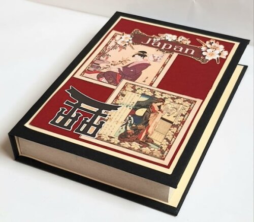 Bloco de Capa Dura com Tema Oriental