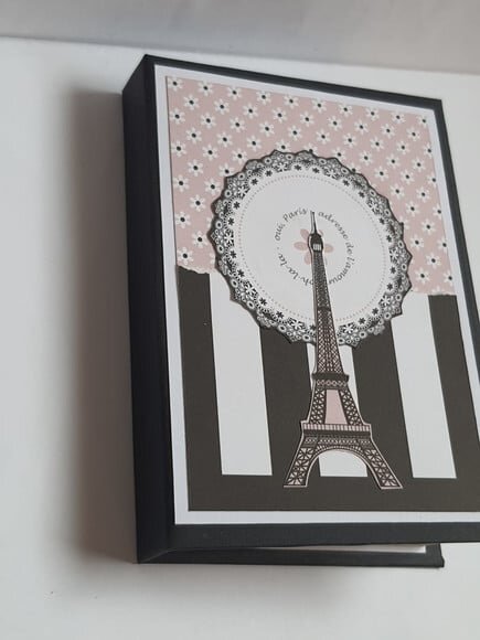 Bloco com Capa Dura no Tema Paris