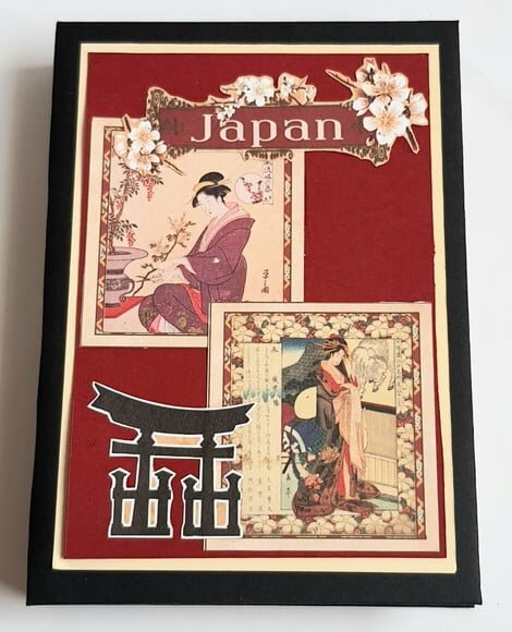 Bloco de Capa Dura com Tema Oriental