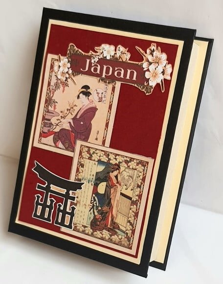 Bloco de Capa Dura com Tema Oriental