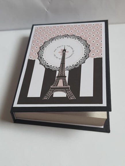Bloco com Capa Dura no Tema Paris