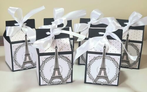 Caixa Milk com Tema Paris