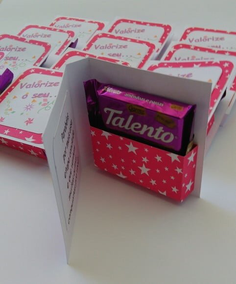 Cartão Chocolate em Scrapbook