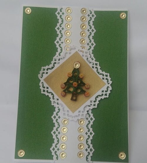 Cartão de Natal em Scrapbook