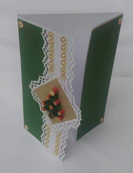 Cartão de Natal em Scrapbook