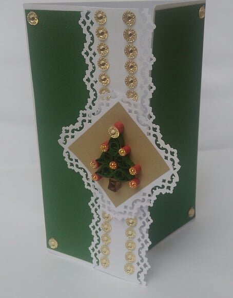 Cartão de Natal em Scrapbook