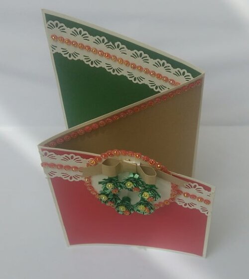 Cartão de Natal em Scrapbook