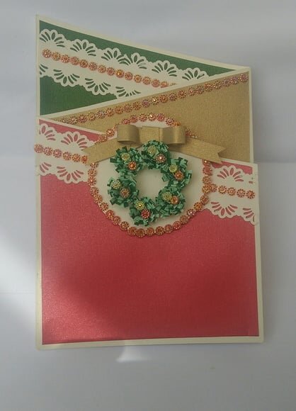 Cartão de Natal em Scrapbook
