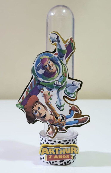 Tubete personalizado lembrancinha de festa Toy Story