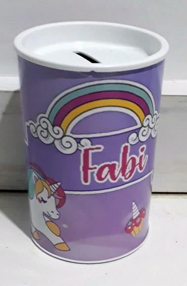 Cofrinho personalizado Unicornio