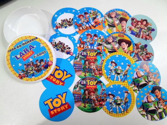 Jogo da Memória na Latinha (plástica) Toy Story