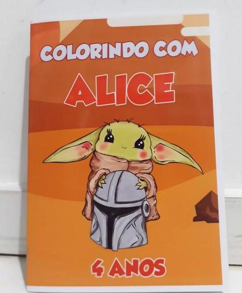 Kit de colorir Baby Yoda