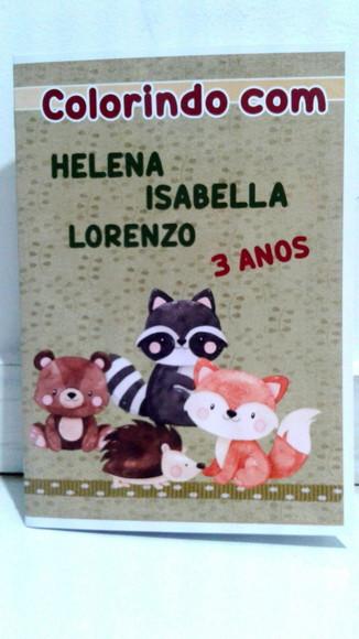 Kit de colorir Animais do bosque