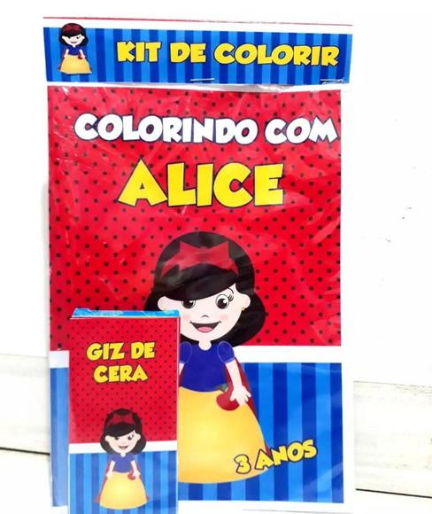 Kit de colorir Branca de Neve Cute