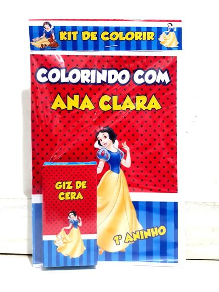 Kit de colorir Branca de Neve e os sete anões