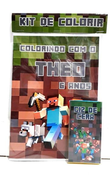 Kit de colorir Minecraft