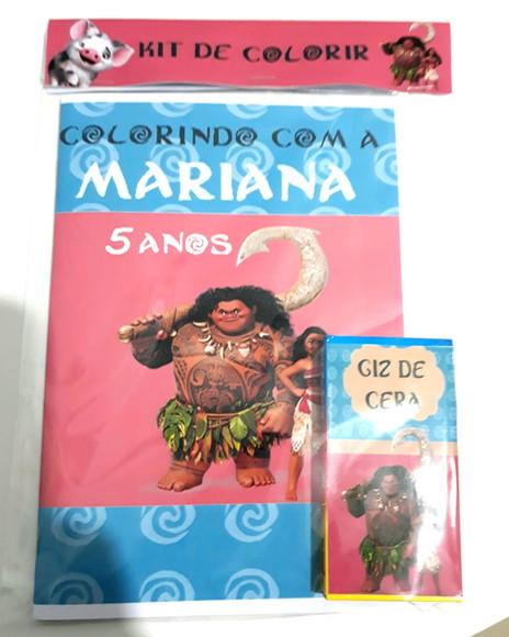 Kit de colorir Moana