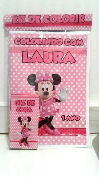 Kit de colorir Minnie Rosa