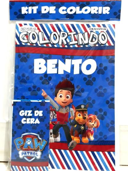 Kit de colorir Patrulha Canina
