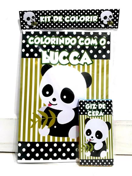 Kit de colorir Panda Menino