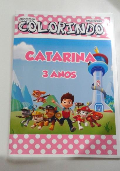 Kit De Colorir Patrulha Canina Rosa