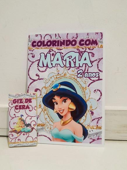 Kit de Colorir Princesa Jasmine