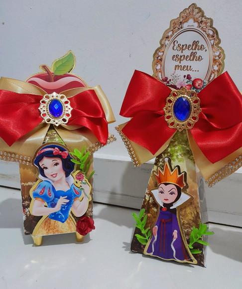 Kit Festa Personalizada Branca Neve Luxo Supremo 30 Peças