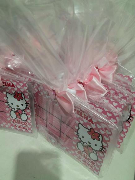 Lembrancinha Jogo da Velha Personalizado Hello Kitty
