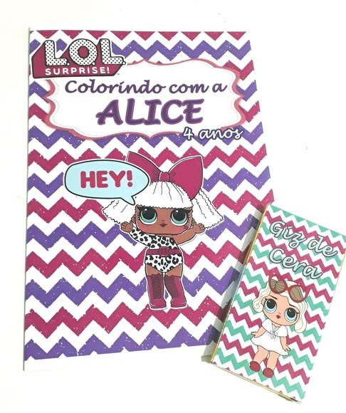 Lembrancinha Kit de colorir LOL