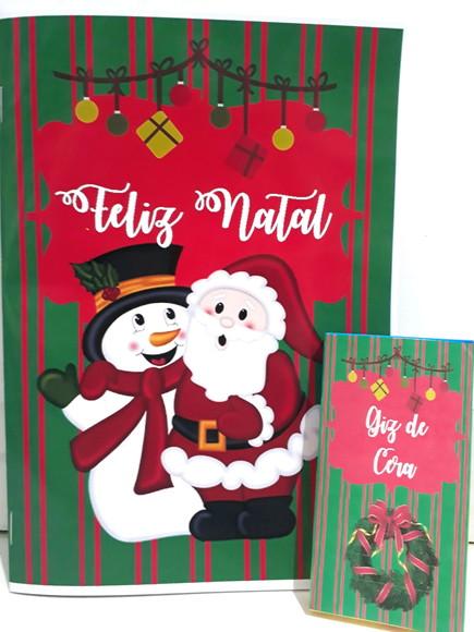 Lembrancinha kit de colorir Natal