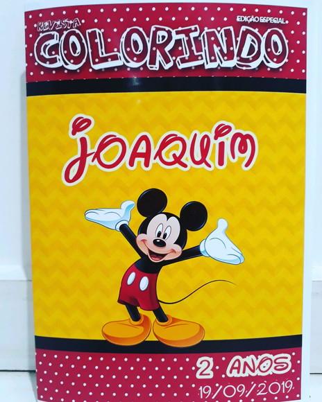 Livro colorir lembrancinha personalizado Mickey