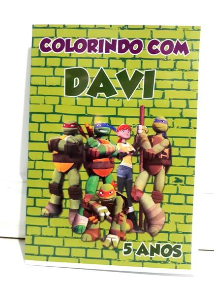 Livro Colorir Lembrancinha Tartarugas Ninjas