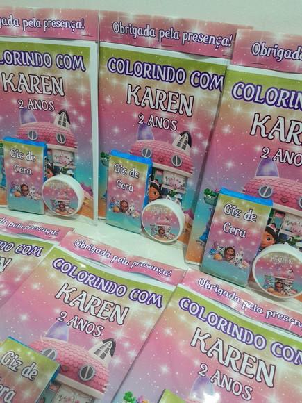 Super Kit Jogo Memória e Livro Colorir Casa Mágica de Gabby